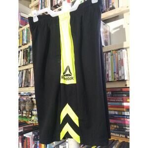 NEW WITHOUT TAGS REEBOK Black Neon Yellow Size Small BAG 52